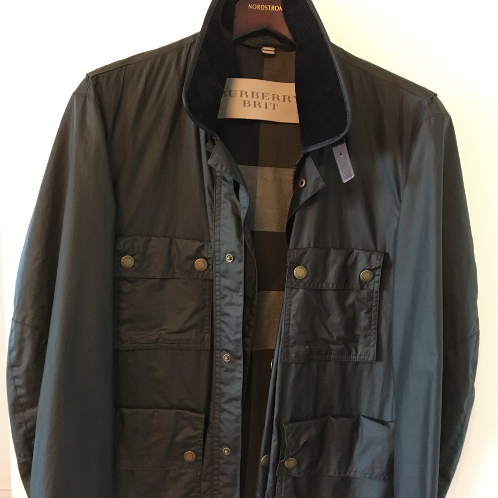 Burberry waxed jacket